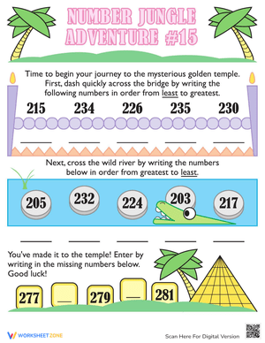 Putting Numbers in Order: Practice Sequencing