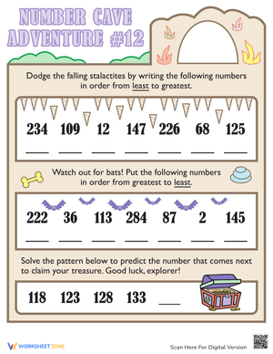 Fun With Numbers: Engaging Worksheet for Number Practice