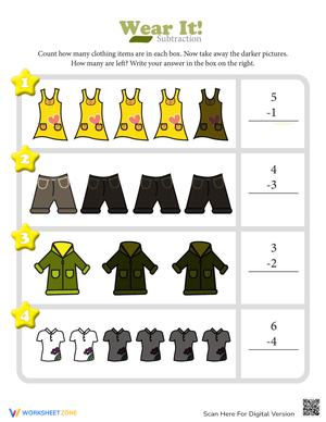 Subtraction Action: Practice Math with Fun Subtraction