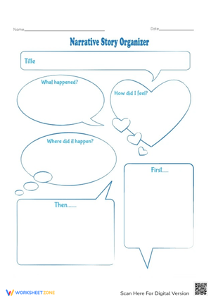 Narrative Story Organizer for Kids