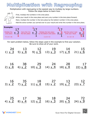 Master Multiplication with Regrouping Skills