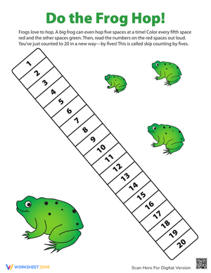 Leap into Learning with Frog Hop Activity