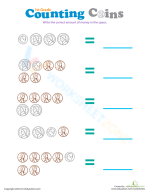 Counting Coins: A Practical Math Worksheet