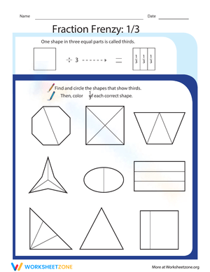 Fraction Frenzy: Practice Fractions in a Fun Way