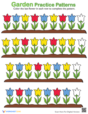 Creating a Flower Pattern Worksheet