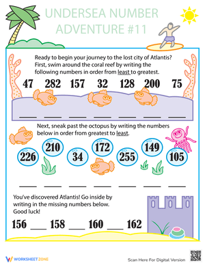 Count to 15: Underwater Adventure