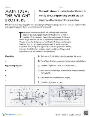 The Wright Brothers: Find the Main Idea