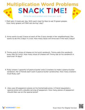 Snack Time Multiplication