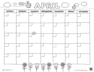 Create Your Own April Calendar