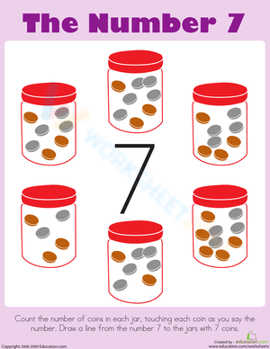 Learning Groups of 7: Fun Worksheet