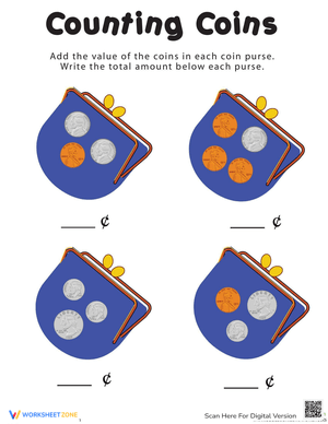 Counting Coins: Math Practice Fun