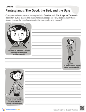Compare 'Coraline' and 'Terabithia'