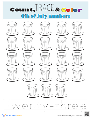 Count, Color, and Trace: Engaging Activity