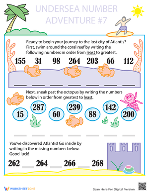 Put Numbers in Order: Math Practice