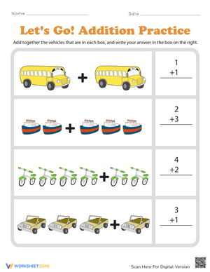 Addition Practice Skills Building Edition