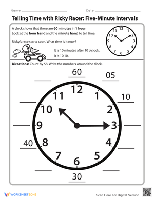 Telling Time with Ricky Racer