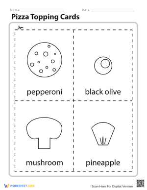Pizza Topping Cards: Creative Culinary Game