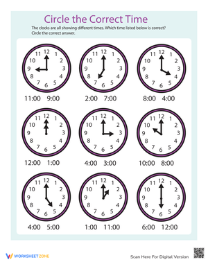Find the Time: Practice Clock Reading