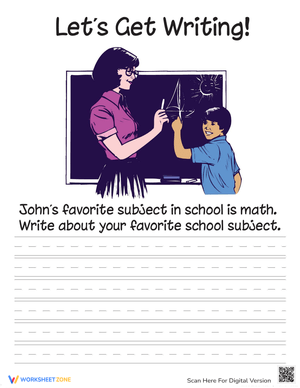 Let's Write About School: Writing Prompts