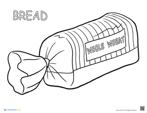 Bread Coloring Page