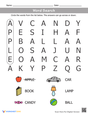 Beginner Word Search