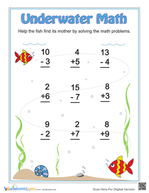 Underwater Math: Ocean-Themed Practice