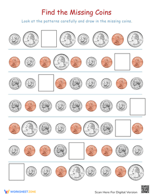 Coin Patterns: Math and Money Skills