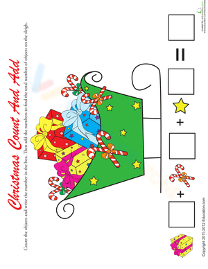 Christmas Counting Worksheet