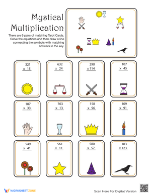 Mystical Multiplication Worksheet