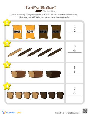 Subtraction Action: Practice Basic Math