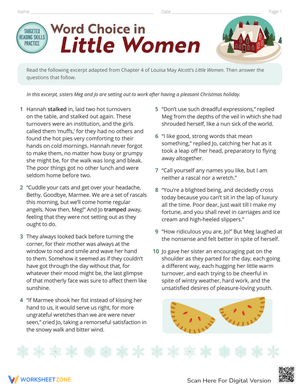 Reading Skills: Word Choice in Little Women