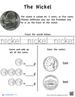 Learn Coins: Nickel Identification