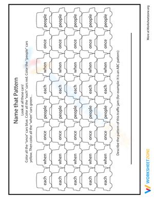 Engaging Pattern Coloring Worksheet