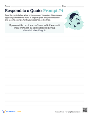 Respond to a Quote Prompt: Analytical Skills