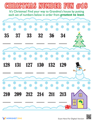 Christmas Numbers: Counting to 18
