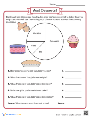 Circle Graph: Data Analysis Worksheet