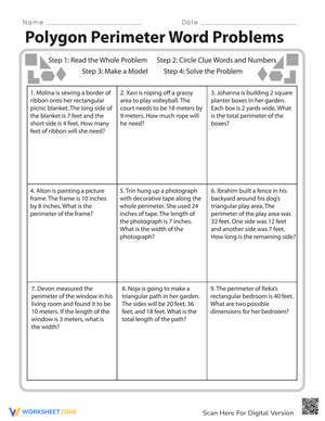 Polygon Perimeter Math Problems