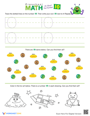 Number 10 for Preschool Math