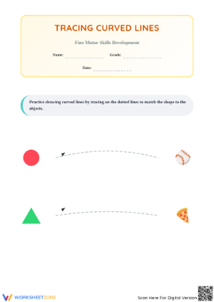 Preschool Line Tracing — Printable No-Prep Worksheet