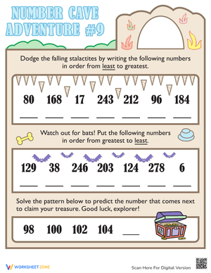 Fun with Numbers: Math Enrichment Worksheet