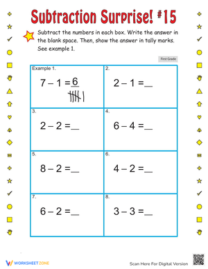 Subtraction Surprise: Fun Math Practice