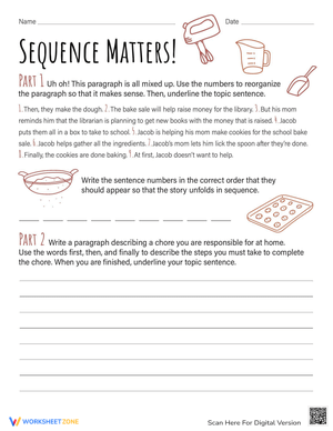 Sequence Matters: Story Order Worksheet
