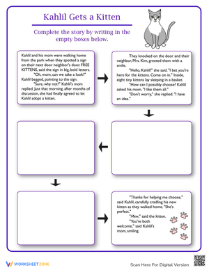 Finish the Story: Creative Writing Worksheet