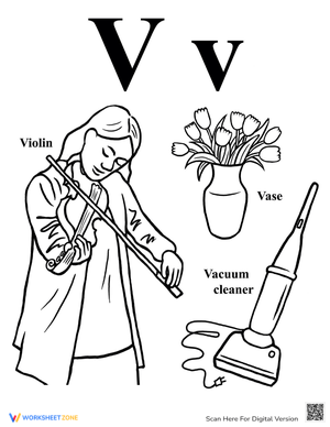 Coloring Alphabet: V is for...
