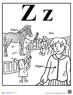 Coloring Alphabet: Z is for...