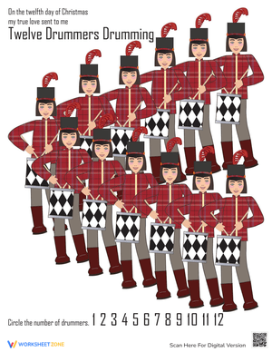 The 12th Day of Christmas Worksheet