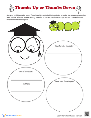 Thumbs Up Thumbs Down Assessment Worksheet