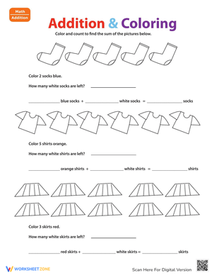 Color Addition Activity Worksheet