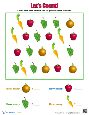 Count Fruits and Vegetables