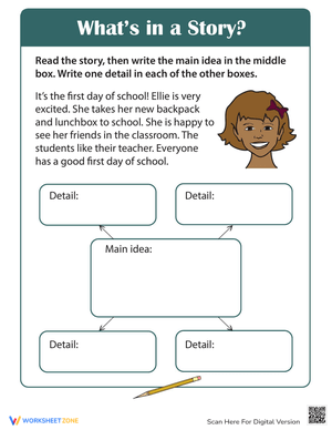Reading Comprehension Story Web